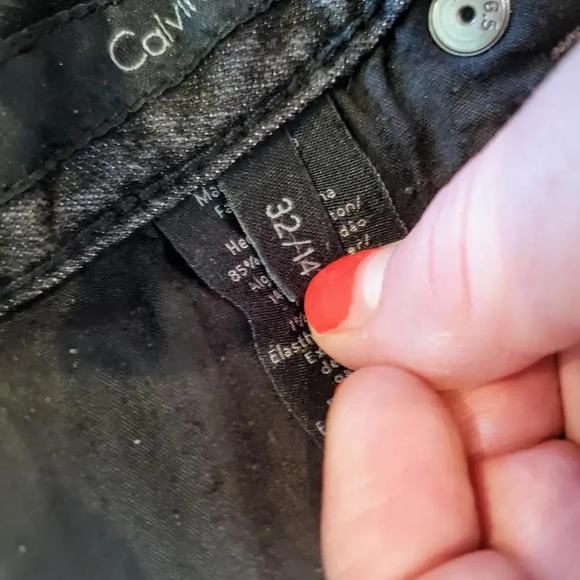 Calvin Klein Black Denim Ultimate Bootcut Mid-Rise Jeans Women's Size 32/14 - Picture 7 of 15